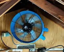 attic fan services with installed attic ventilation fan system in Madison, WI